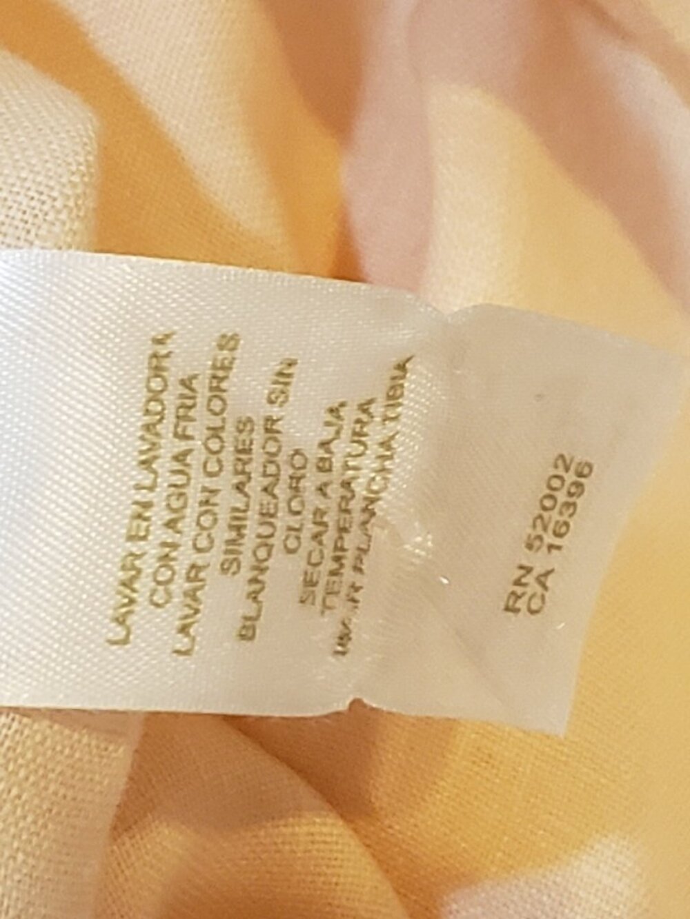 Liz Claiborne 100% linen women's Peach color dress shirt. - Picture 7 of 7